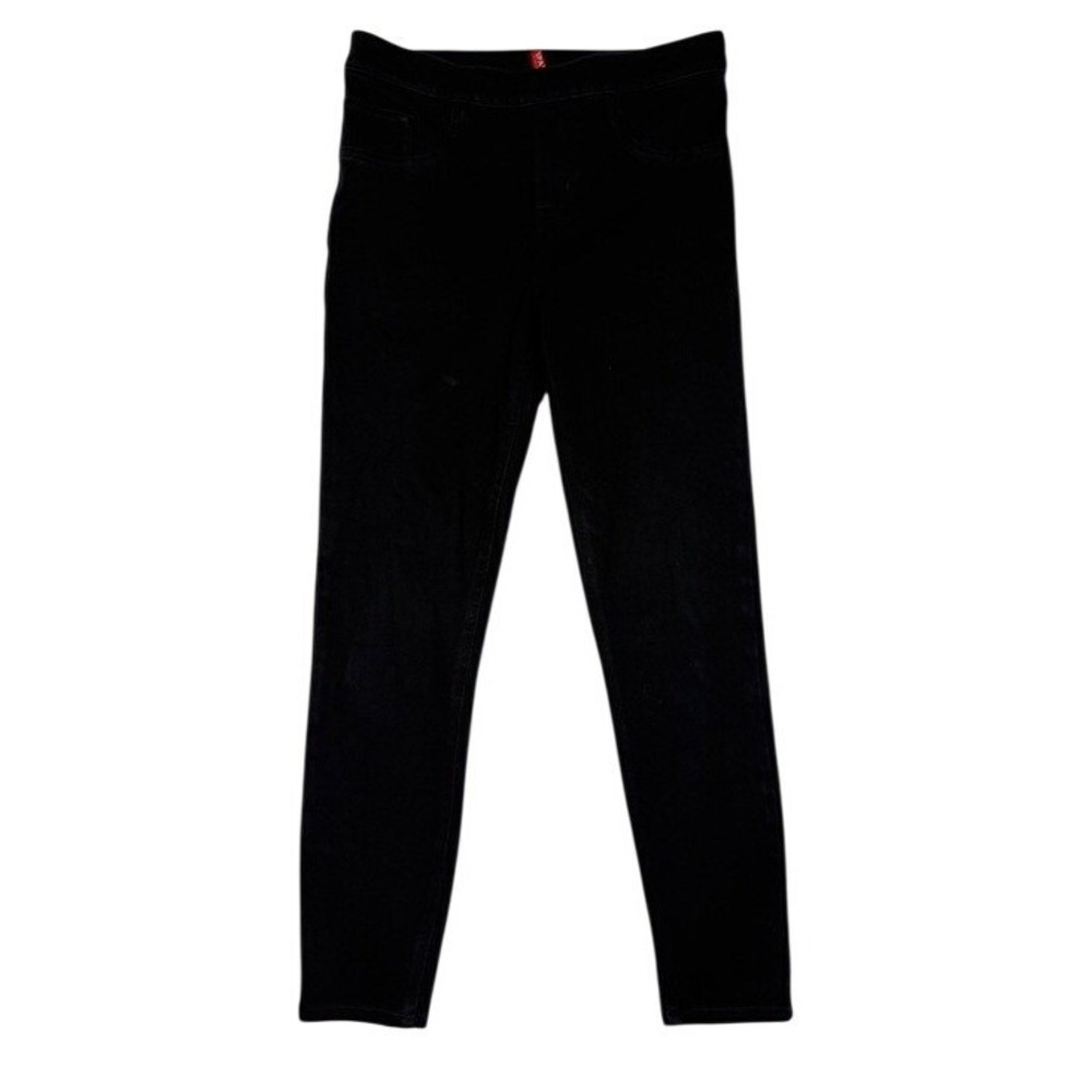 Spanx Leggings Womens M Jean-ish Black Slimming Stretch Twill Good